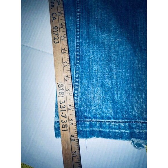 Vintage Diesel Jeans Mens 32x30 Blue Denim Straight Leg Y2K Rumbum Distressed - Picture 8 of 16